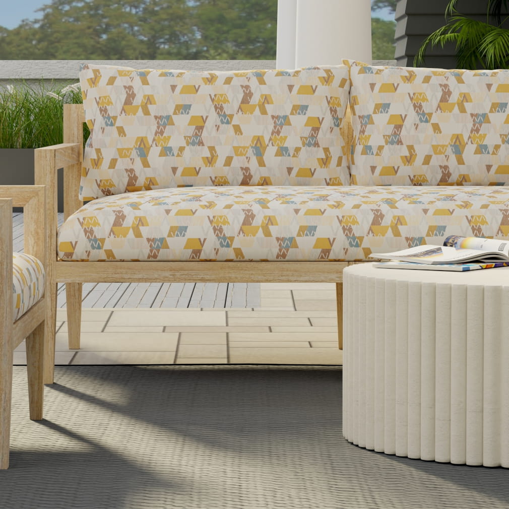 Goldenrod - Gold & Yellow Abstract & Geometric Upholstery Fabric 54 Inches"