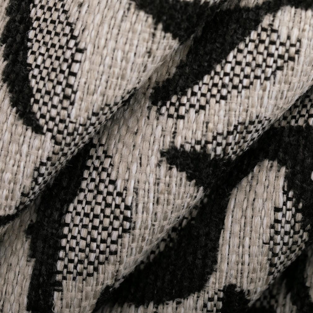 Upholstery Fabric - Black Abstract & Geometric,Leaves Upholstery Fabric 54 Inches"