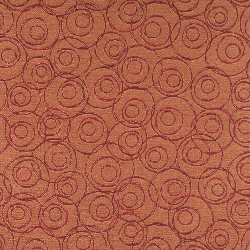 Brandy - Orange & Rust Abstract & Geometric Upholstery Fabric 54 Inches"