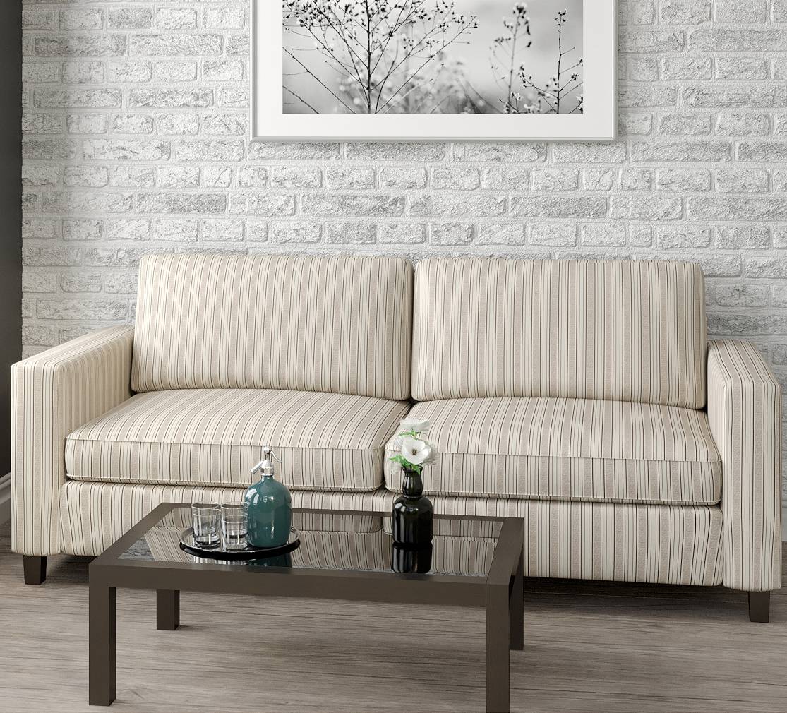 Marble Stripe - Brown Stripe Upholstery Fabric 54 Inches&#x22;