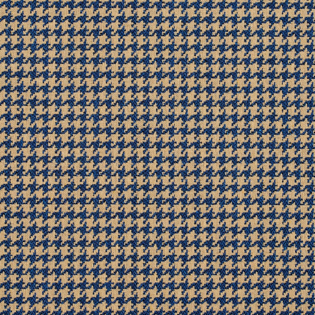 Patriot Houndstooth - Blue Check & Houndstooth,Small Scale Upholstery Fabric 54 Inches"