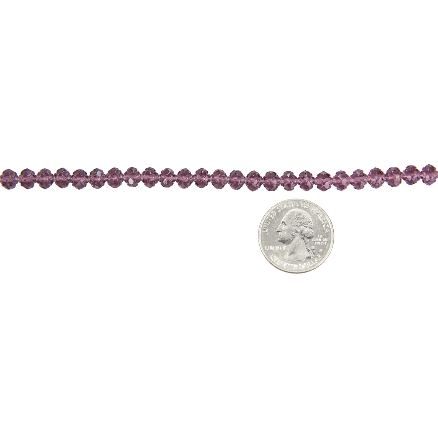 Fire Polish Amethyst Rosebud Beads 6x5mmm, apx 25 Beads - GB-RB13