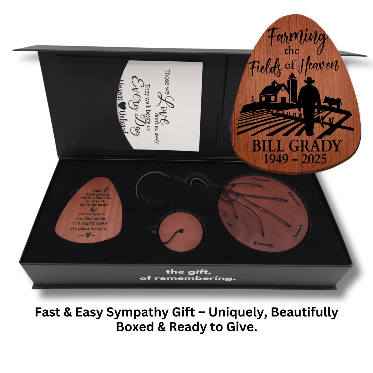 Farmer Memorial Gift Grief Comfort Box Gift for Loss of Grandpa