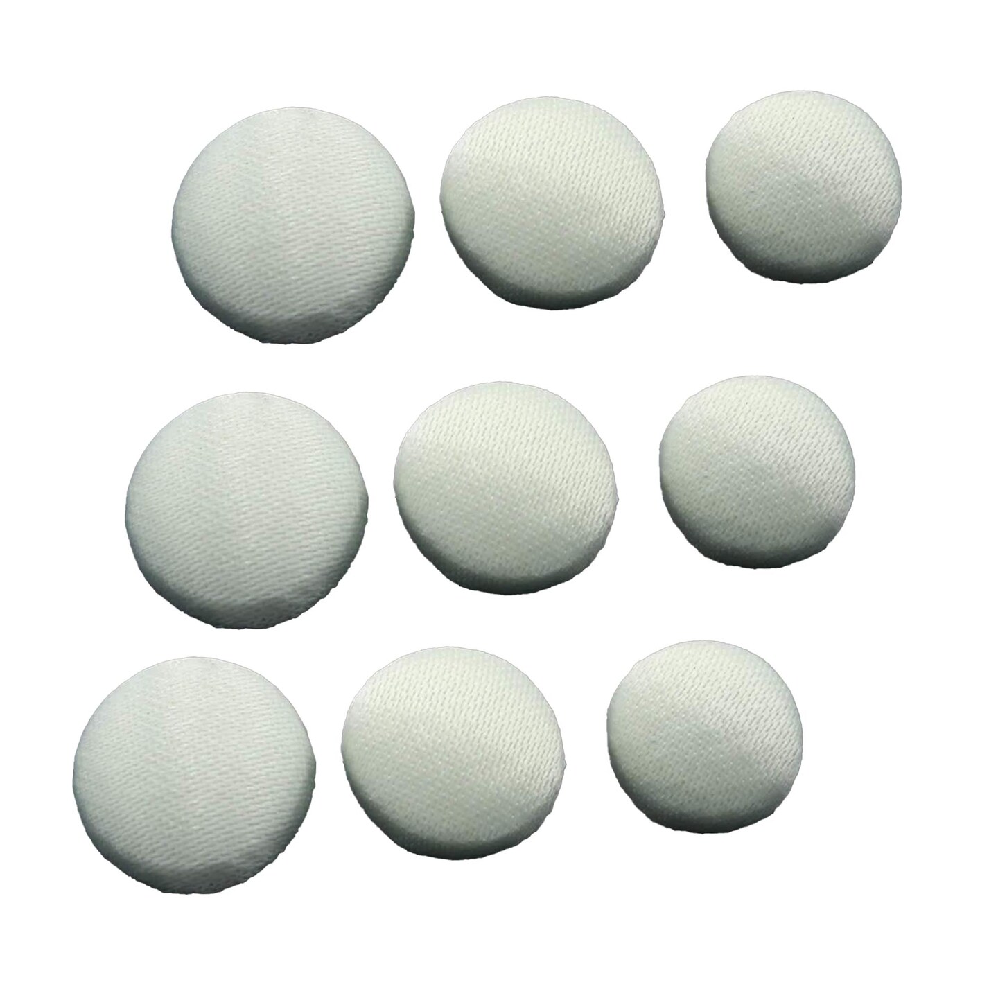 1 Dozen Bridal Ivory Buttons with Canvas Backing 12.5mm for Wedding Dresses & Gowns
