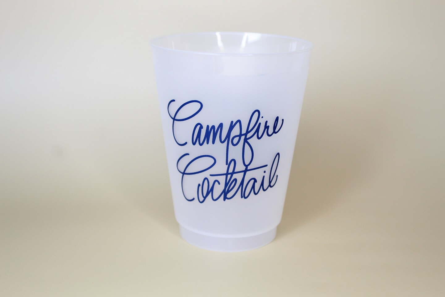 Campfire Cocktail Party Cups, Set of Eight 16 Ounce Plastic Cups