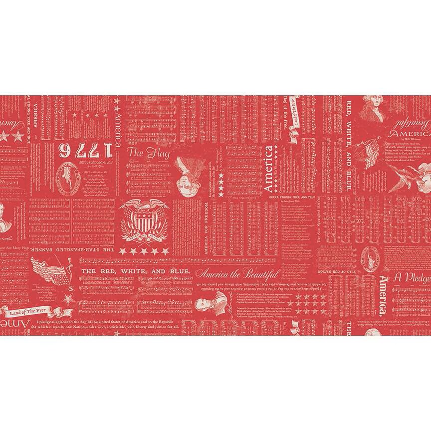 Fabric Riley Blake Liberty Berry Americana by the Quarter Yard C16080-BERRY