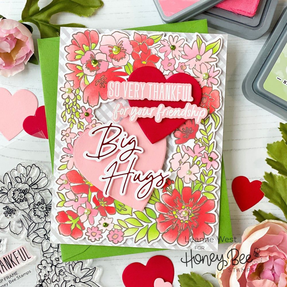 Friendship Frame - Set of 6 - A2 4.25"x5.5" Coordinating Stencils - RETIRING