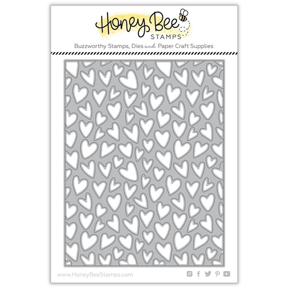 Whimsical Hearts A2 Cover Plate - Honey Cuts - Stand-Alone Dies - Retiring