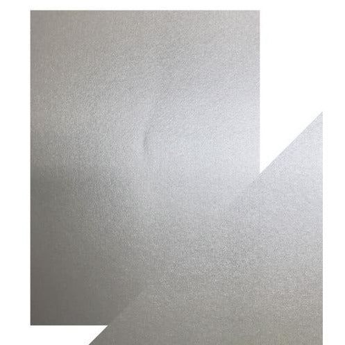 Craft Perfect Pearlescent Card - 8.5x11 5/pkg Luna Silver CLEARANCE