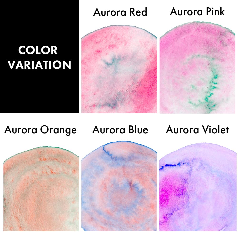 Kuretake Gansai Tambi Watercolor 5 pc Paint Pan Set - Granulating Colors