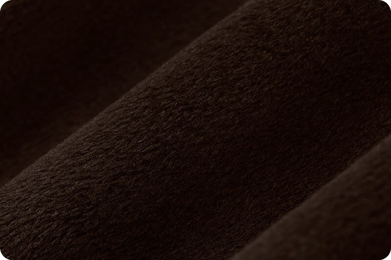 Fabric Shannon Chocolate 90" Extra Wide Solid Cuddle 3 by the Quarter Yard C390-CHOCOLATE
