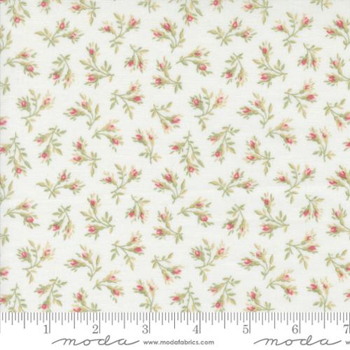 Fabric Moda Porcelain Rosebuds Muse by the Quarter Yard 44396-11