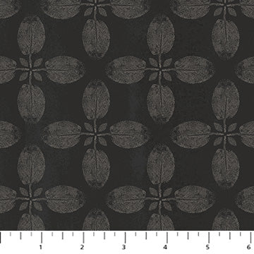Fabric FIGO Charcoal Sage Tranquility Rayon by the Quarter Yard R91149-98