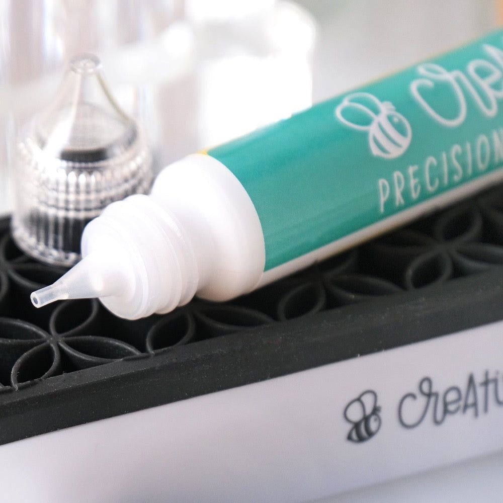 Bee Creative Easy Squeeze Precision Tip Glue - Dries Clear - Freeze and Thaw Safe!