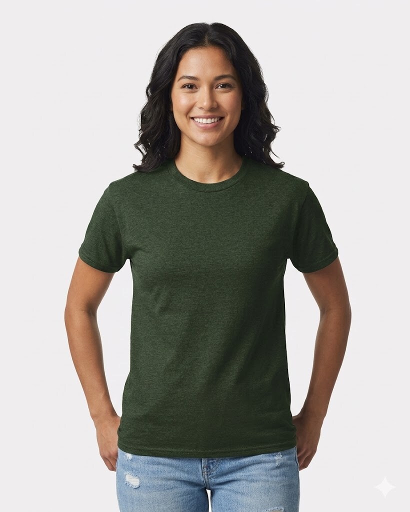 Gildan Ultra Cotton Crewneck Short Sleeve T-Shirt – Heavyweight Unisex Basic Tee for Everyday Use & Custom Printing