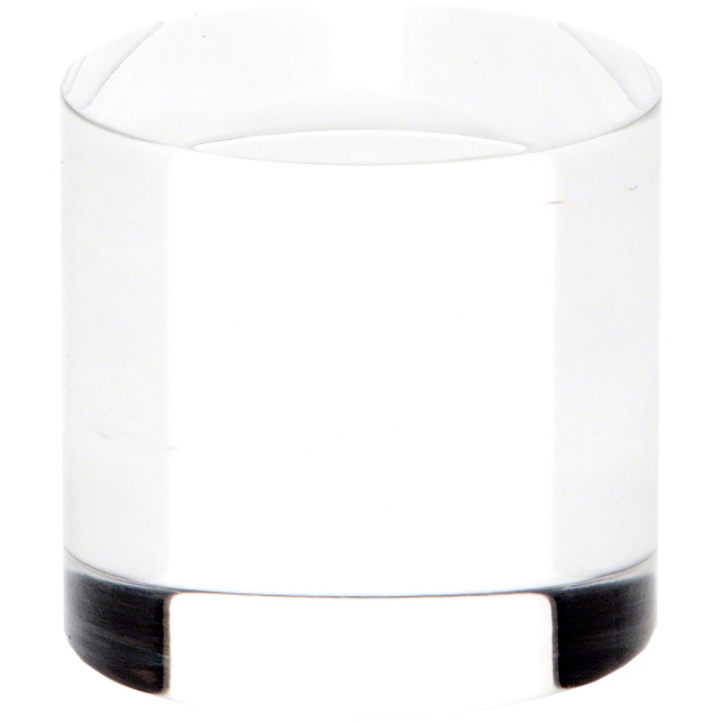 Plymor Clear Acrylic Solid Cylinder Round Display Riser, 1.5&#x22; H x 1.5&#x22; W