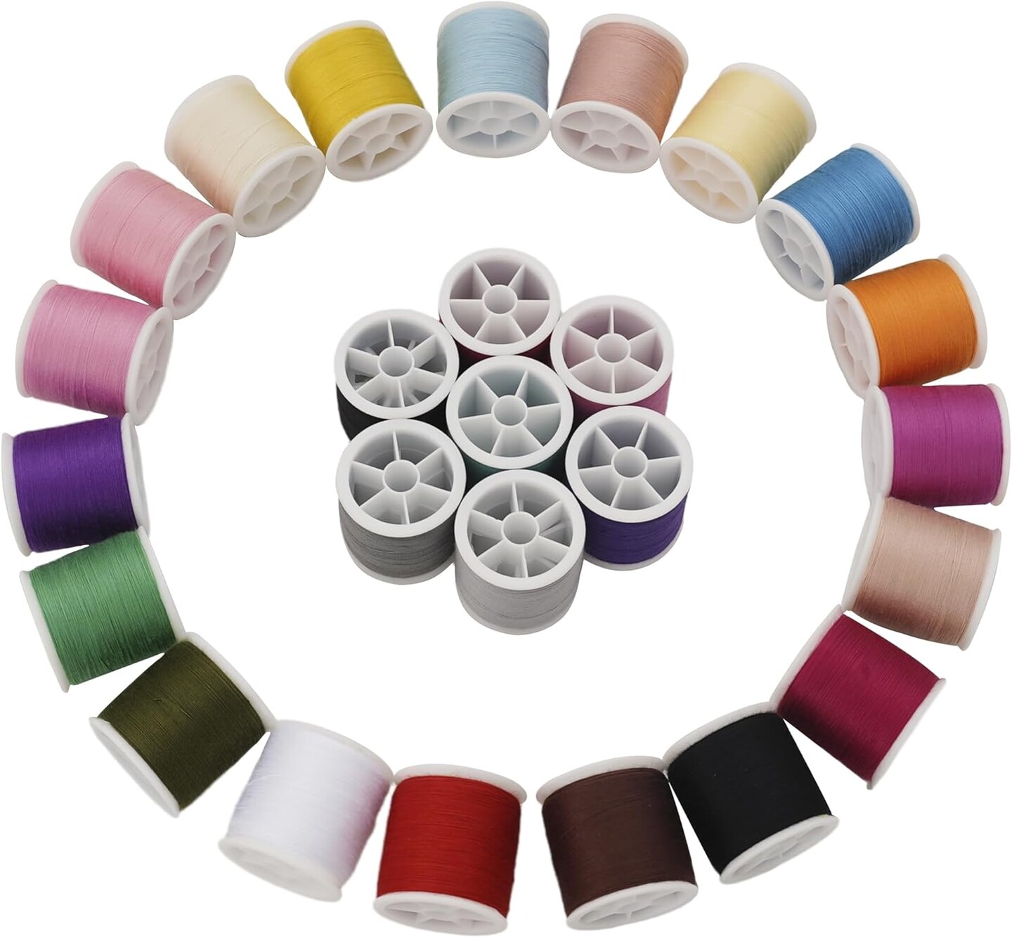 56 Spools Sewing Thread Kit for Hand Sewing and Machine Sewing