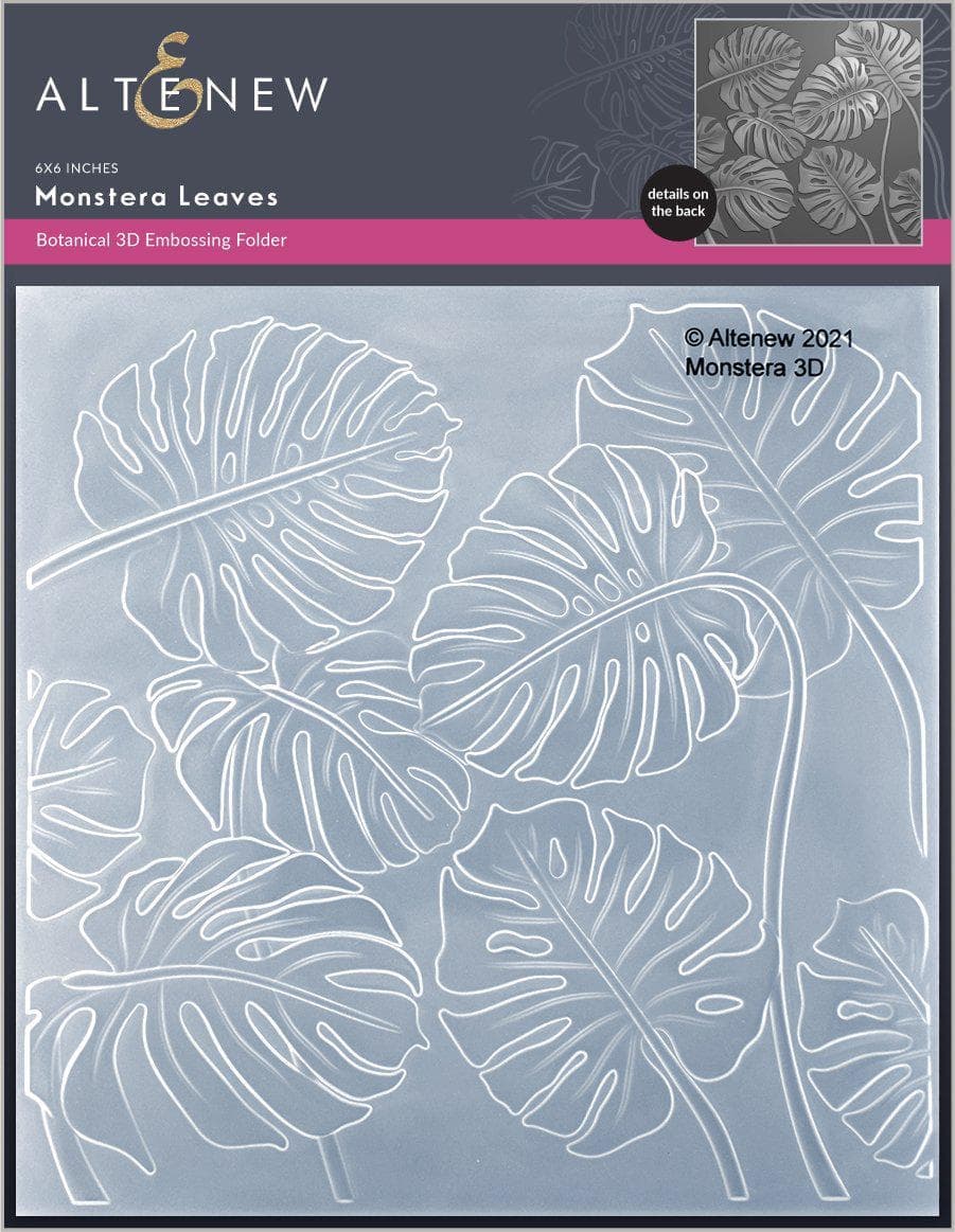 Monstera Leaves 3D Embossing Folder