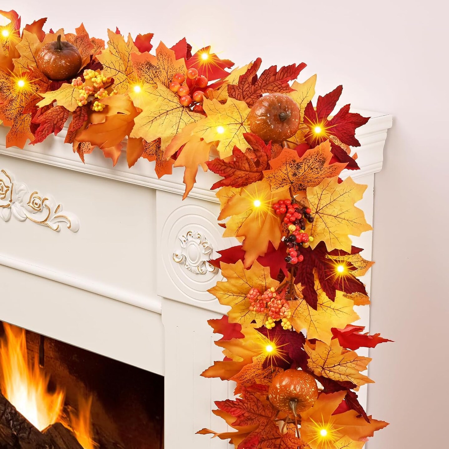 Fall Decorations for Home, 5.9Ft Fall Garland