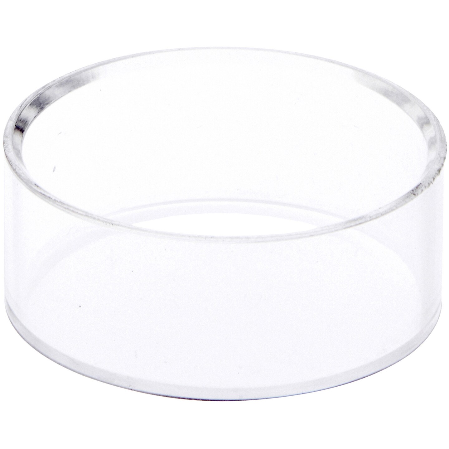 Plymor Clear Acrylic Beveled Egg, Marble, Ball or Sphere Display Holder Stand, 1" H x 2.5" W