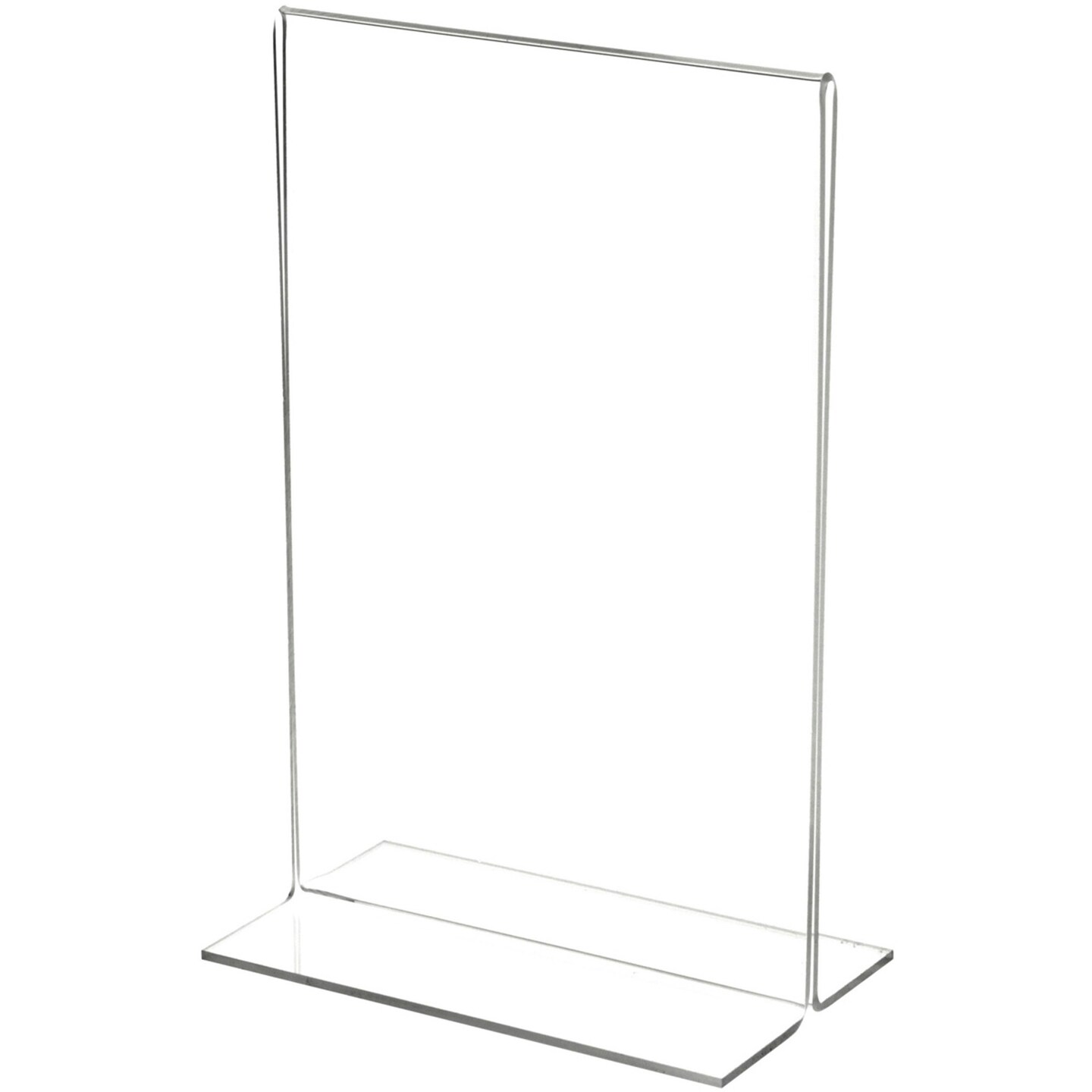 Plymor Clear Acrylic Sign Display / Literature Holder (Bottom-Load), 5.5" W x 8.5" H