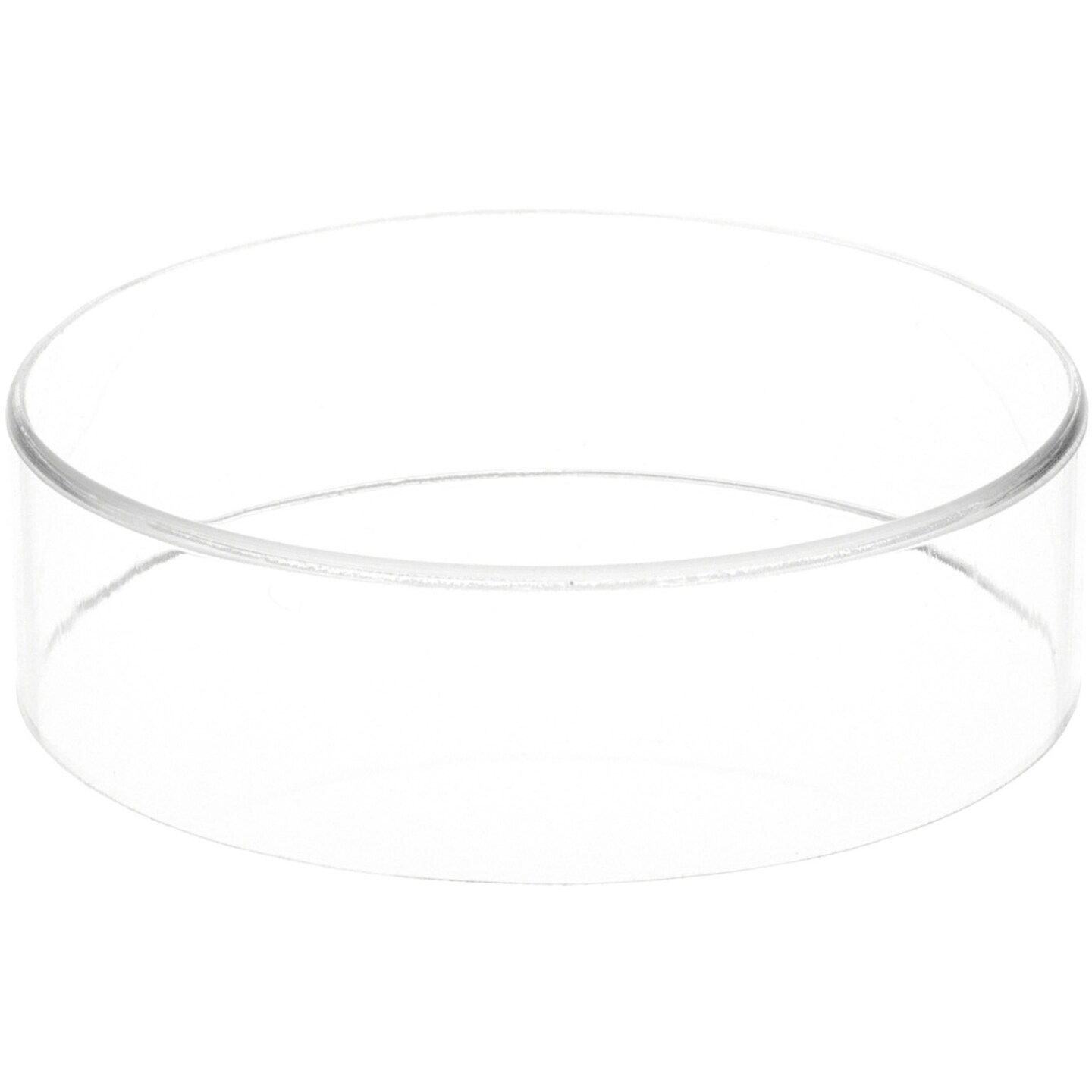 Plymor Clear Acrylic Round Cylinder Display Riser, 2" H x 7" D