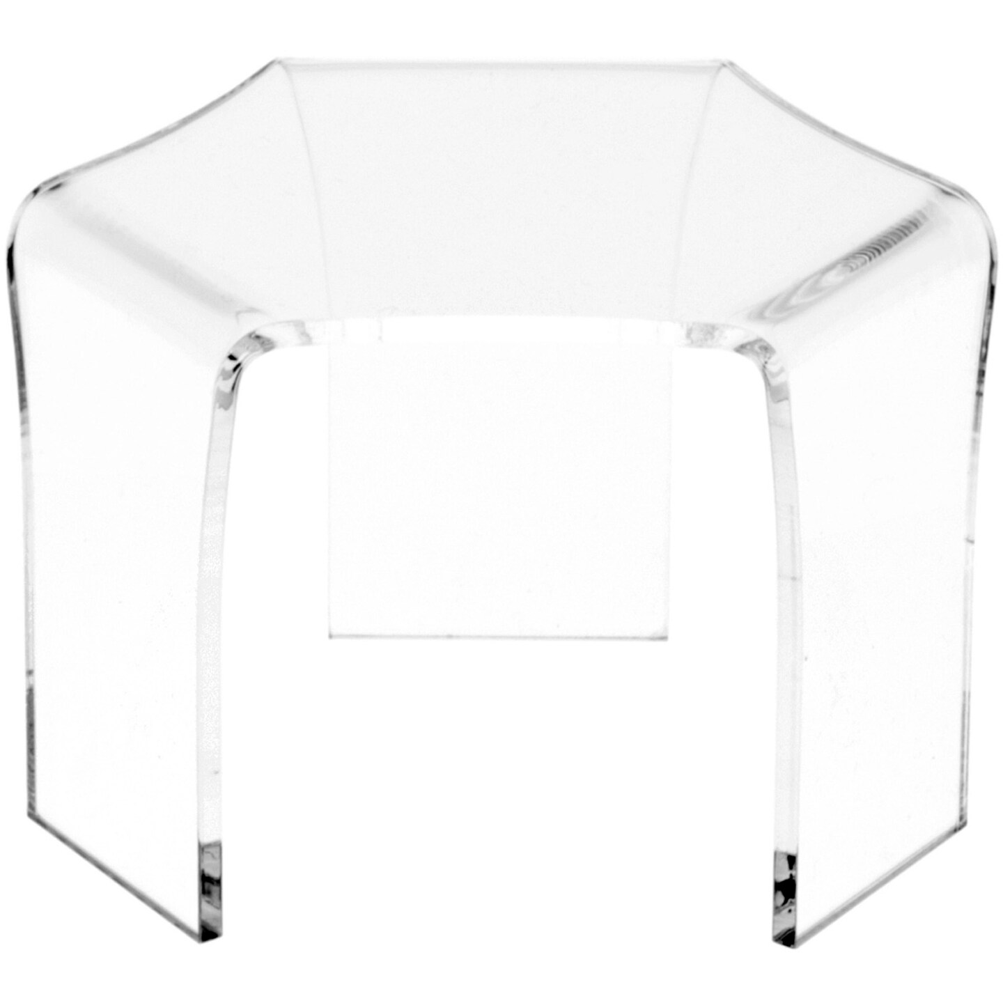 Plymor Clear Acrylic Tri-Leg (6 Sided) Display Riser, 2.75" H x 4.25" W x 3.75" D