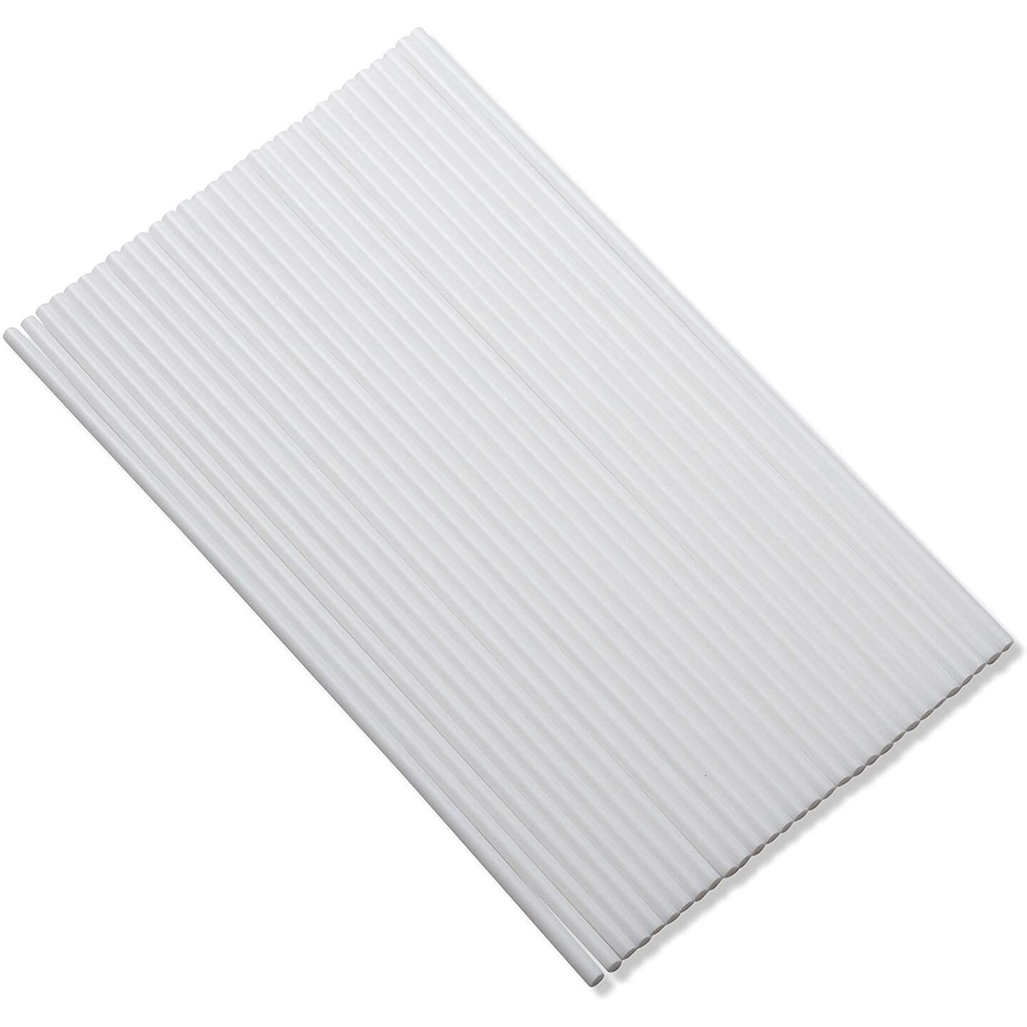 Juvale 30-Pack Plastic White Dowel Rods for Tiered Cake Construction and Crafts, 12 x 1/4 Inches