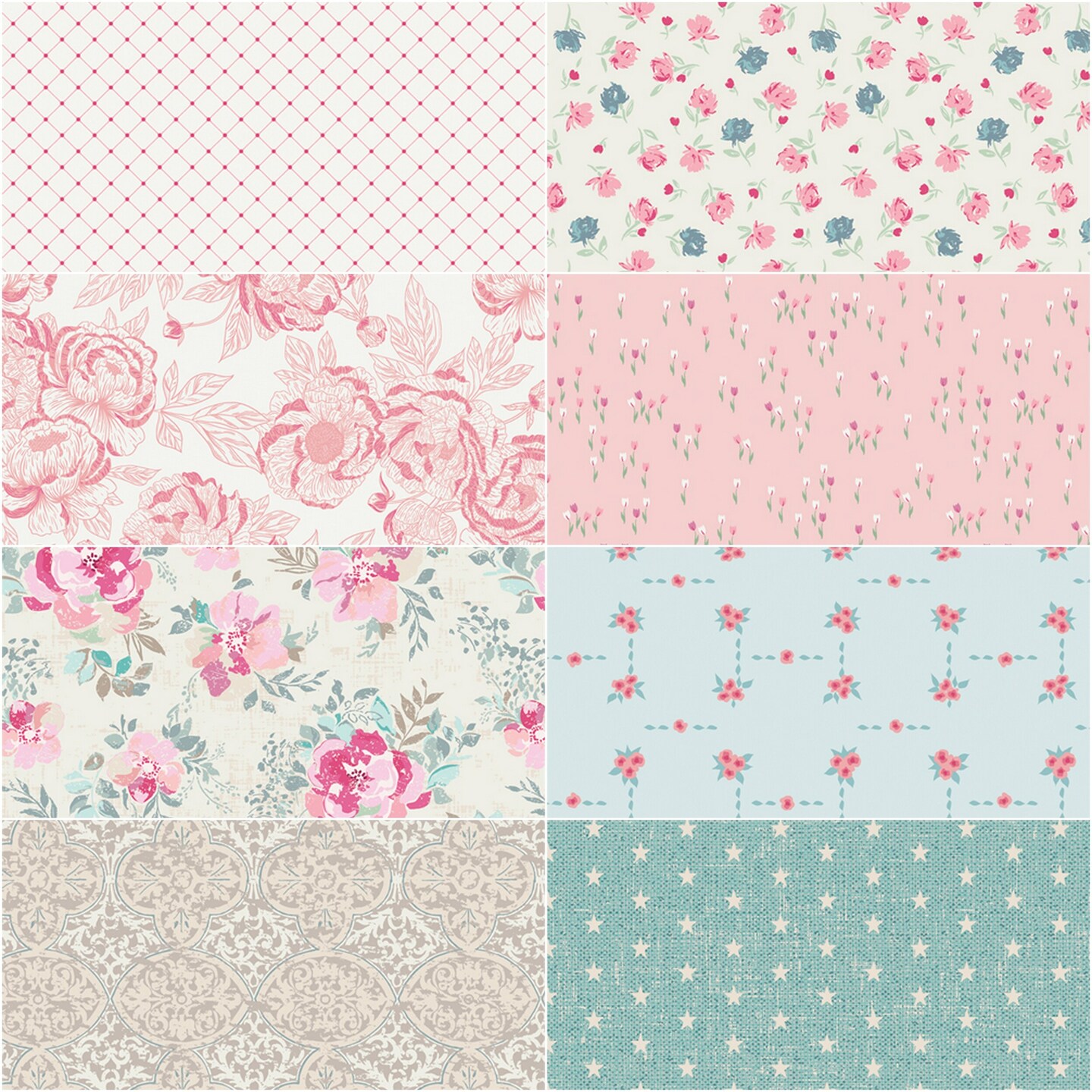 The Cur8tor 10" Square Pack (Layer Cake) in Romantica by Art Gallery (10WCUR8RO4)