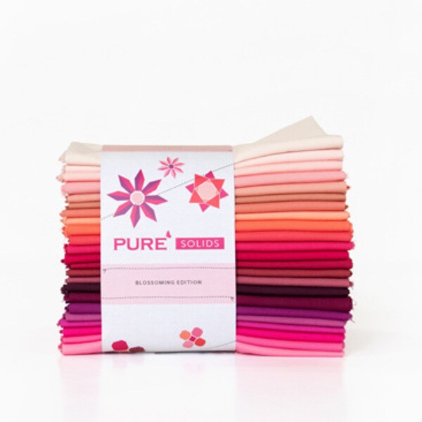 Pure Solids Fat Quarter Bundle in Blossoming by  for Art Gallery (CB-PFQ505)