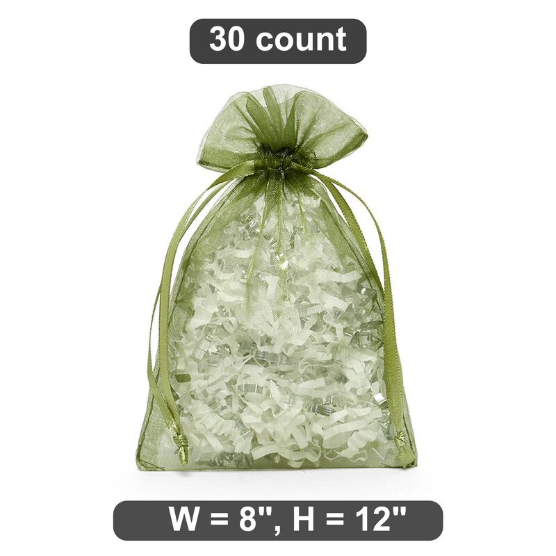 8&#x201D; x 12&#x201D; Organza Bags Perfect for Tiny Gift Wrap