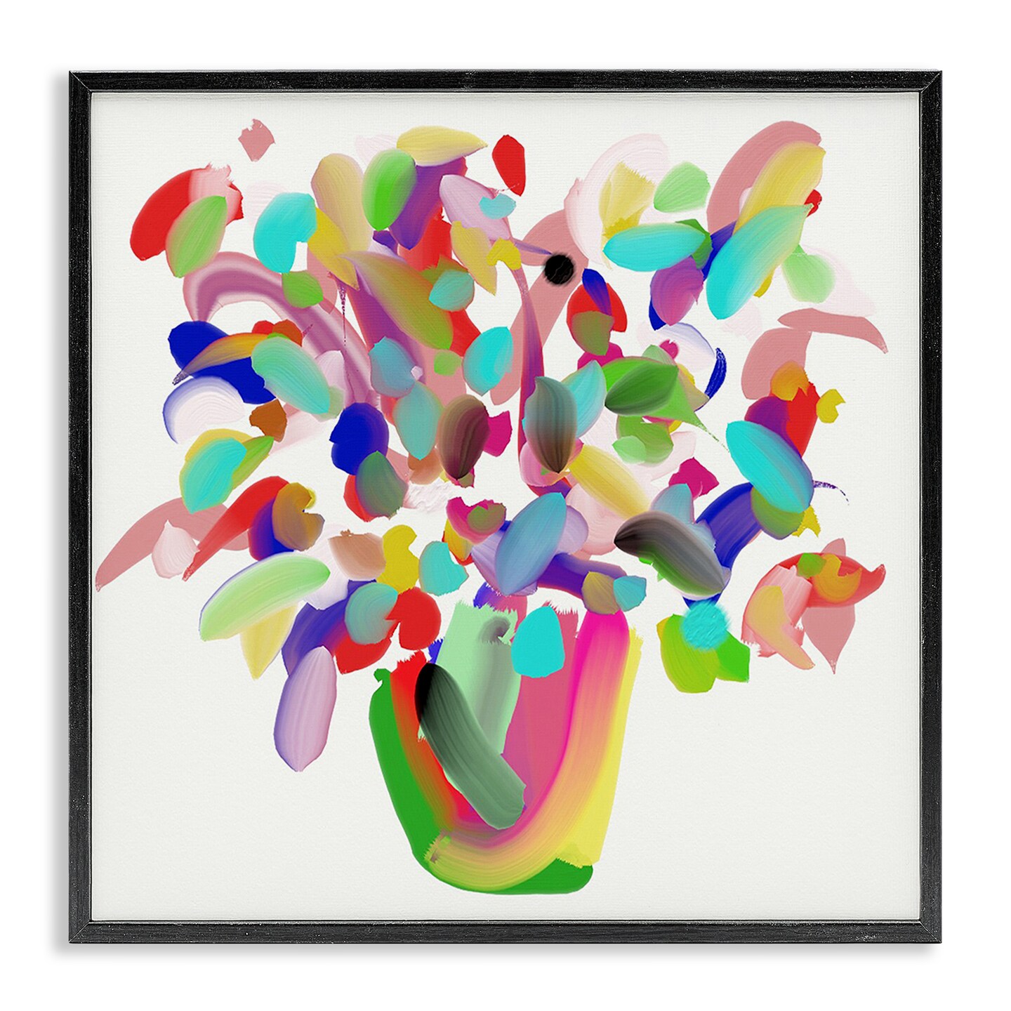 Stupell Industries Mood Flowers Bold Bouquet Framed Giclee Wall Art Design by Bellasai Art