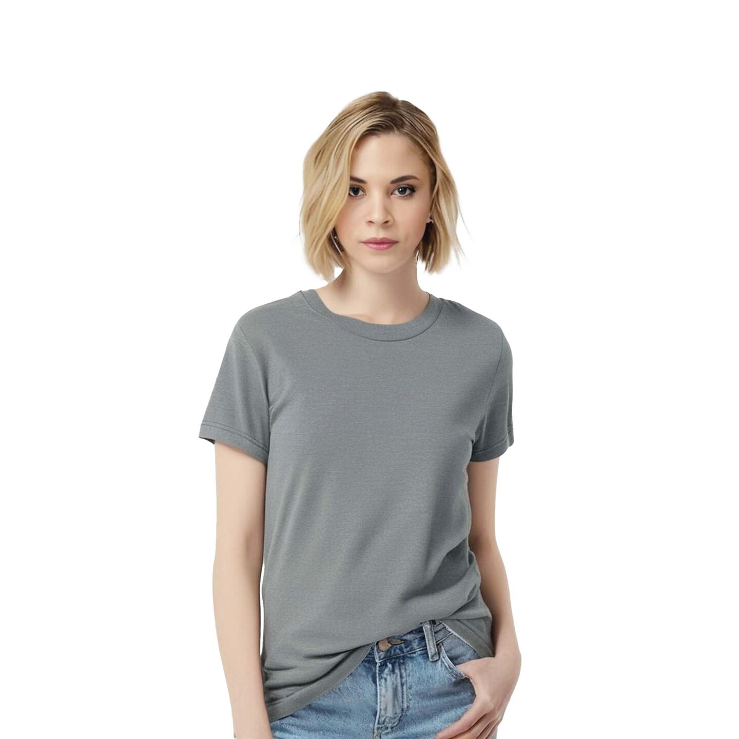 Gildan Softstyle Women’s CVC Crewneck Short Sleeve T-Shirt for Ready Printing & Everyday Wear Cotton Blend Tee