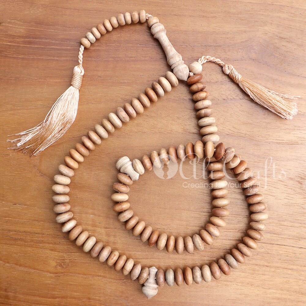 Handcrafted Natural Scent Sandalwood jerrahi 99-count Misbaha 10x5 mm Dhikr  Tasbih MakerPlace by Michaels