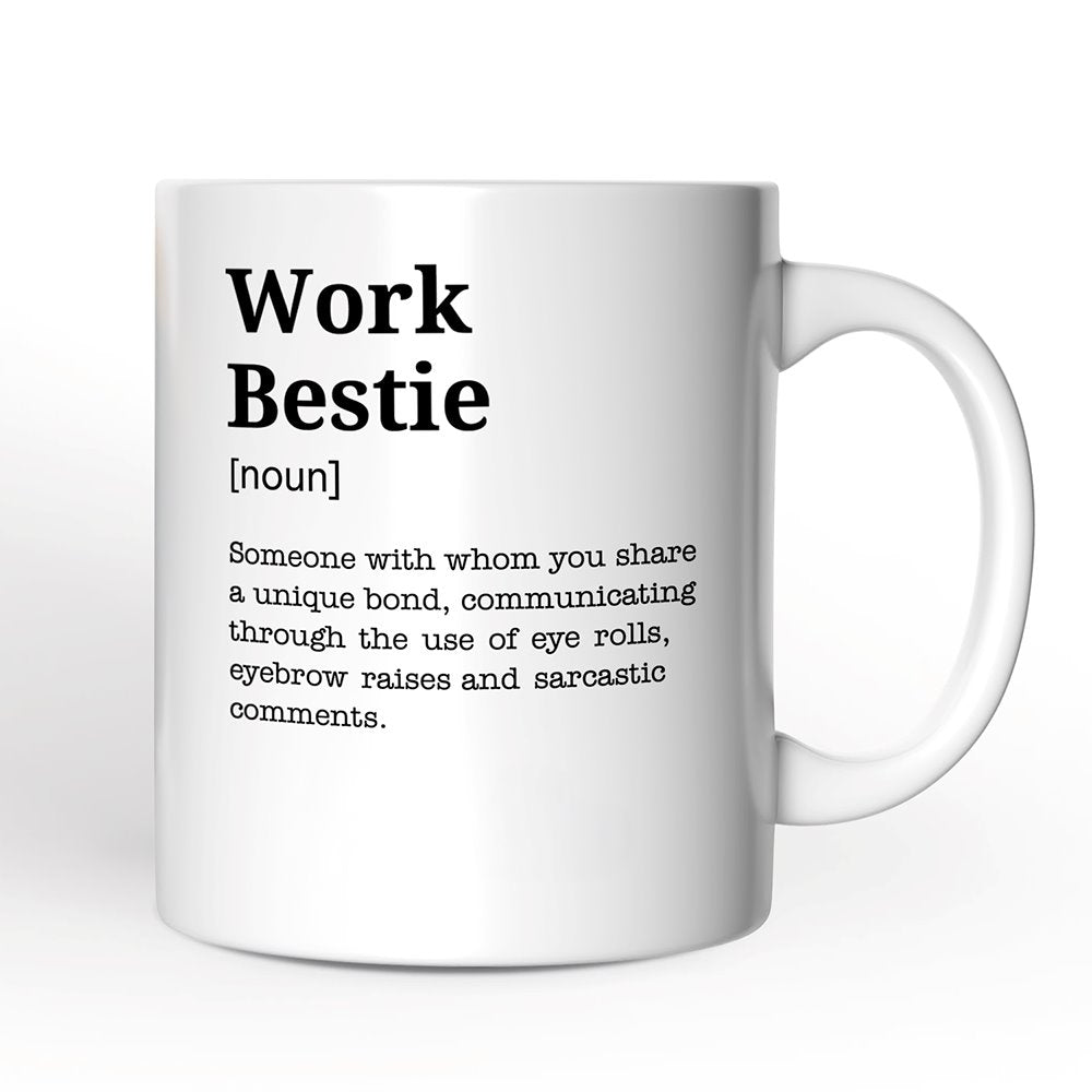 Work Bestie Definition, Funny Coworker Gift