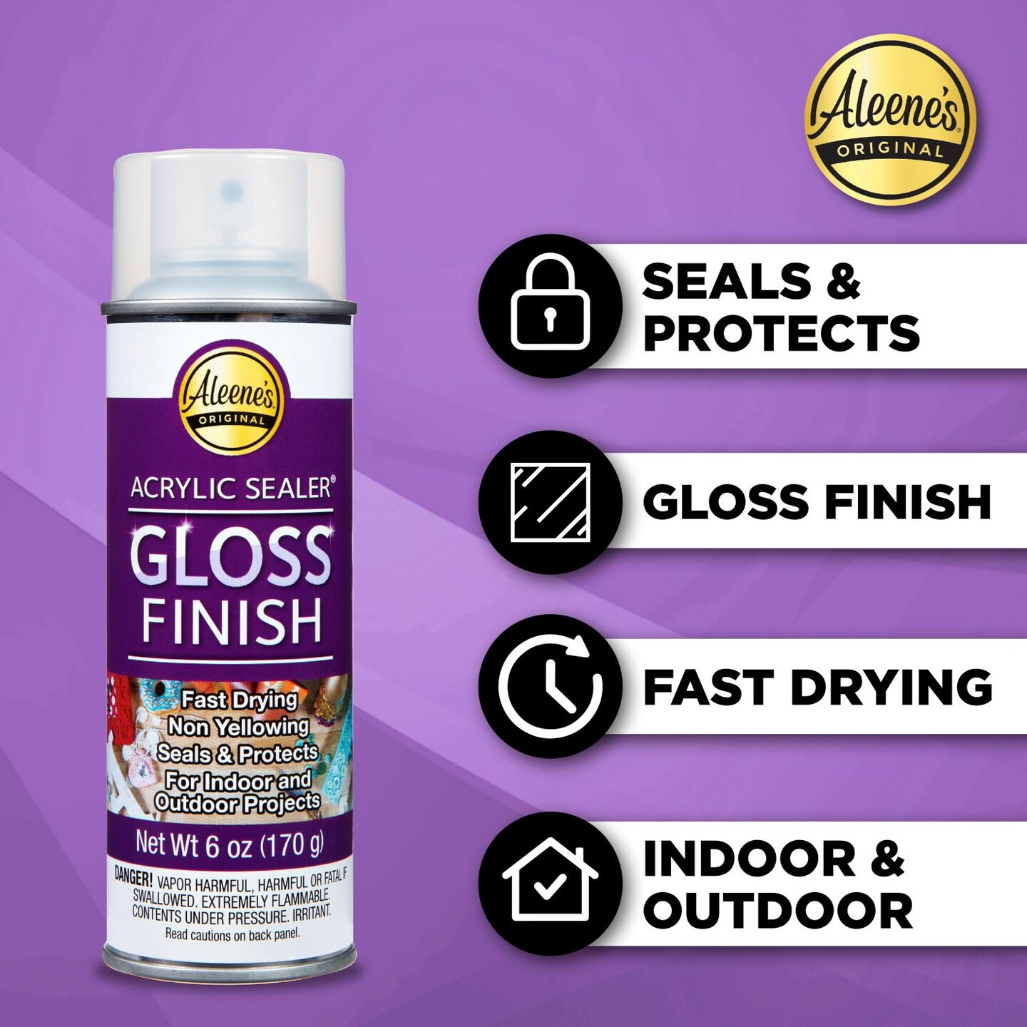Aleene&#x27;&#x27;s Acrylic Spray Sealer Gloss Finish 6 oz. 3 Pack