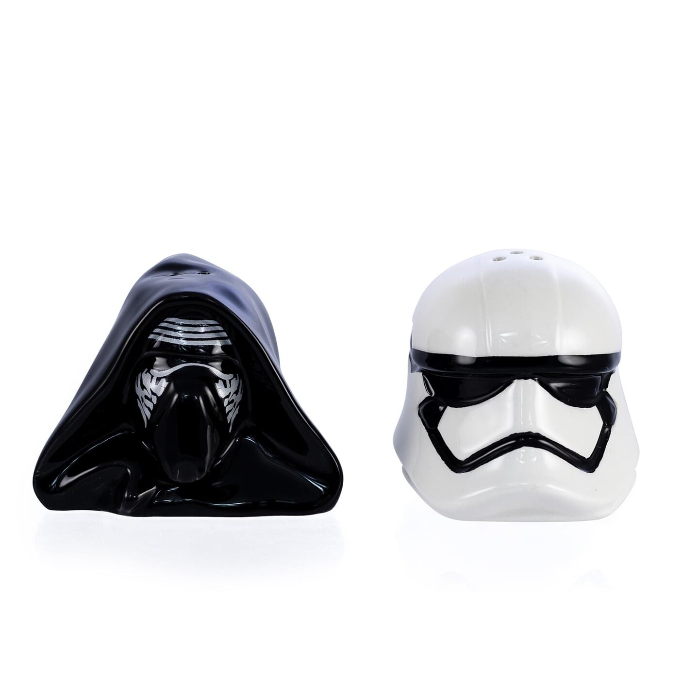 Star Wars Kylo Ren &#x26; Stormtrooper Ceramic Salt &#x26; Pepper Shaker Set