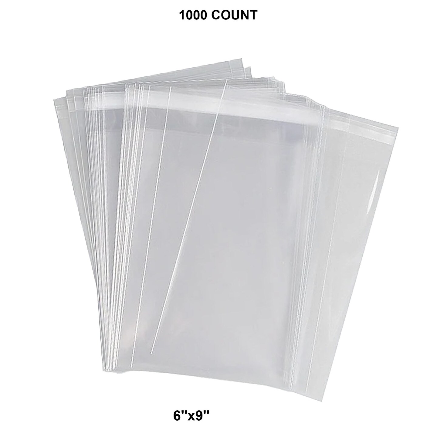 1.2 Mil Self-Sealing Bags 6&#x27;&#x27; x 9&#x27;&#x27; for Storage