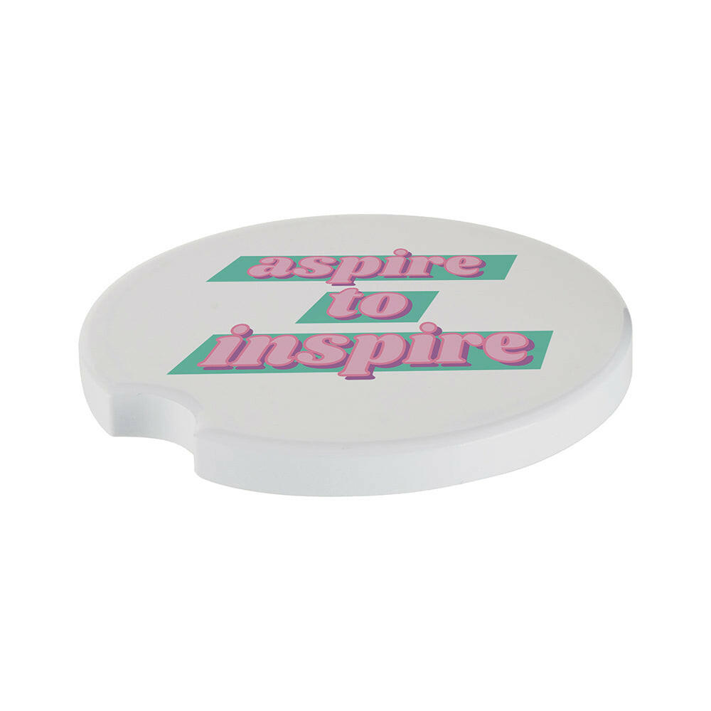 Craft Express 4 Pack Ceramic Sublimation Car Coasters &#x2013; Sublimation-Ready Blanks