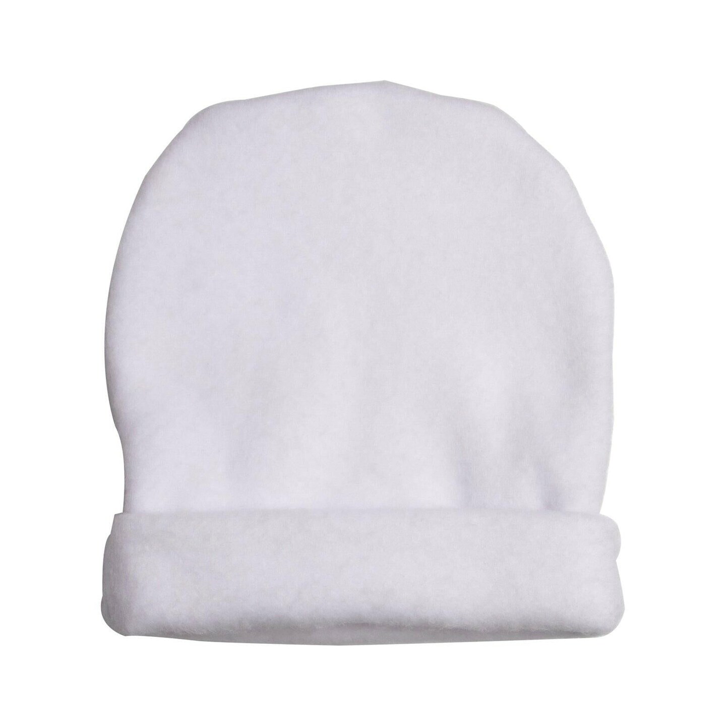 Craft Express 4 Pack Fleece Sublimation Baby Hats &#x2013; Soft White Beanie Blanks