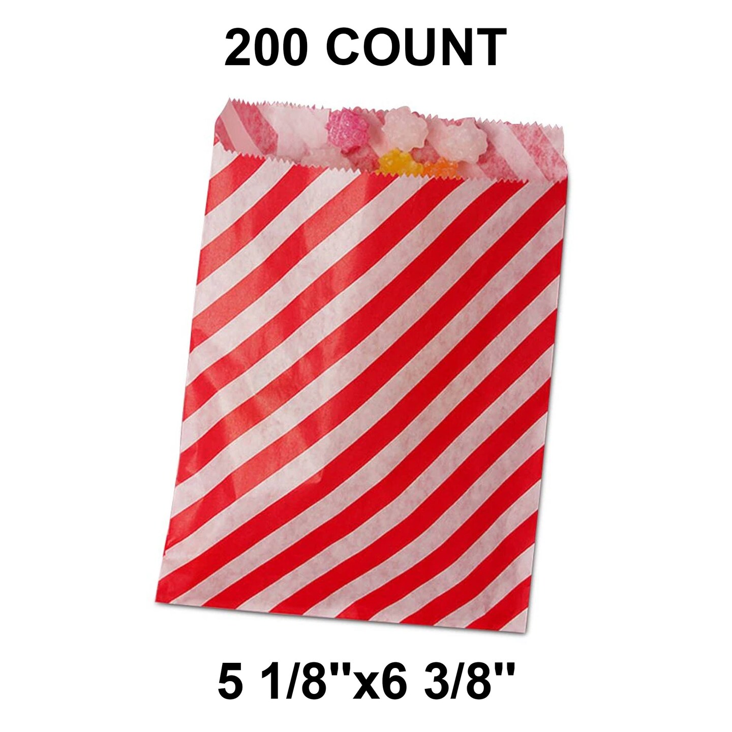 Medium Diagonal Stripes Merchandise Bags 5 1/8&#x22; x 6 3/8&#x22;