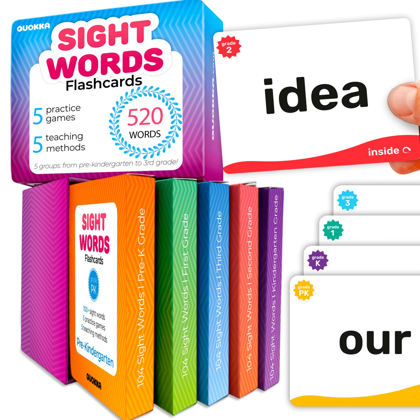 520 Sight Words Flash Cards Classic for Kids