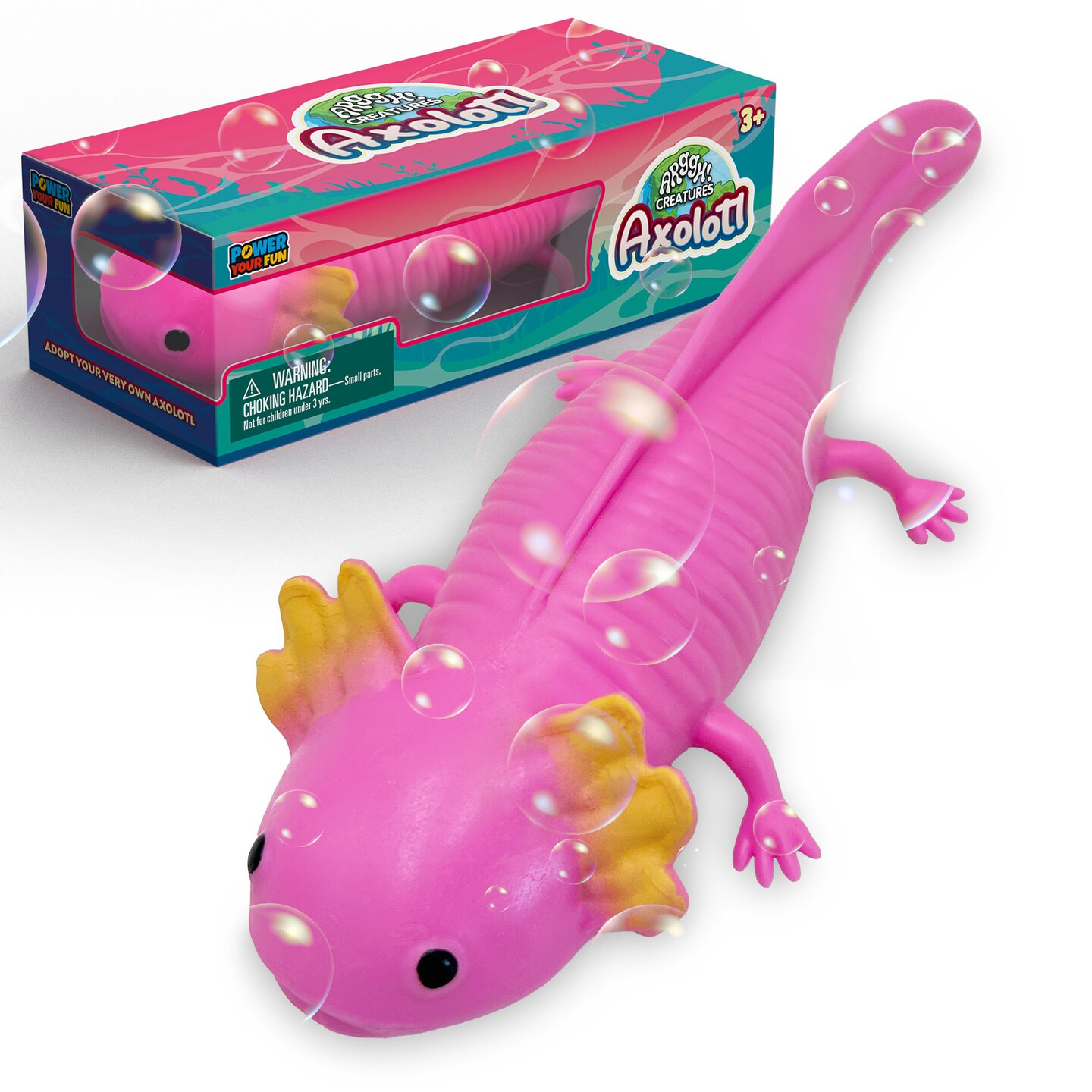 Power Your Fun Axolotl Classic Unisex Squeezable Stress Ball - Pink