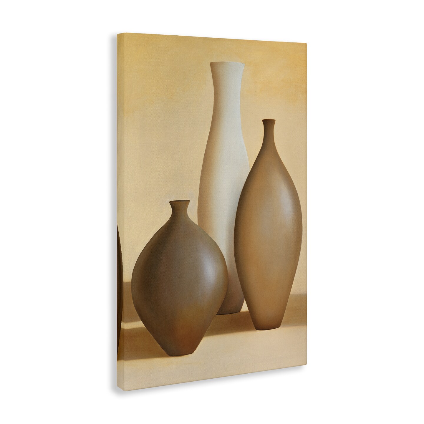 Stupell Industries Natural Pottery Bottles Canvas Wall Art Design by Arlene Stevens