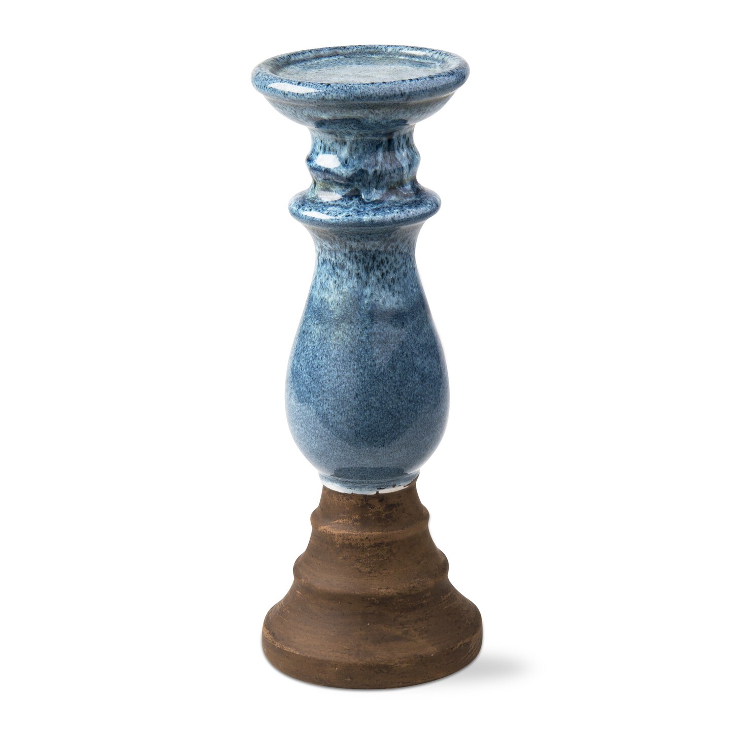 Malibu Pillar Holder Short Rustic Terracotta Candlestick Holder Holds Up To 3" Diameter Pillar