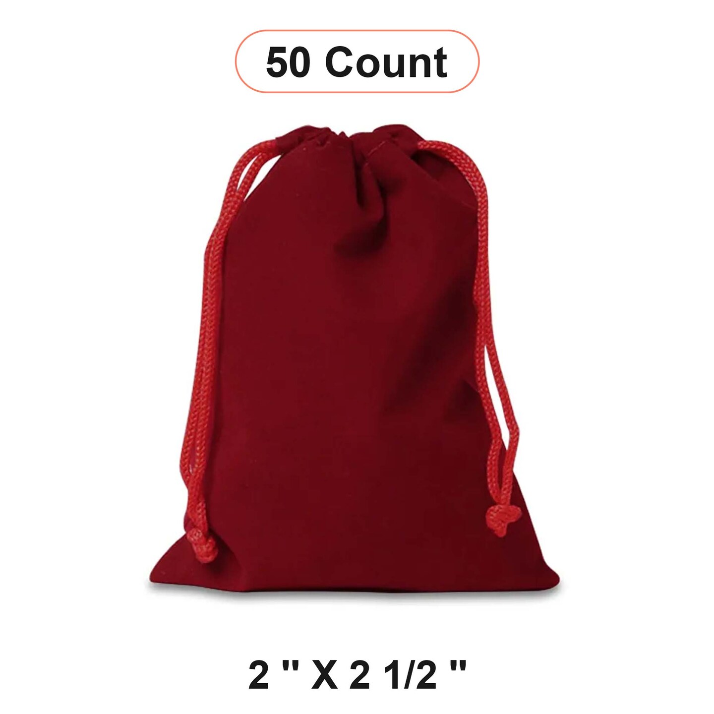 Small Velour Jewelry Bags 2&#x22; x 2 1/2&#x22; Soft Storage