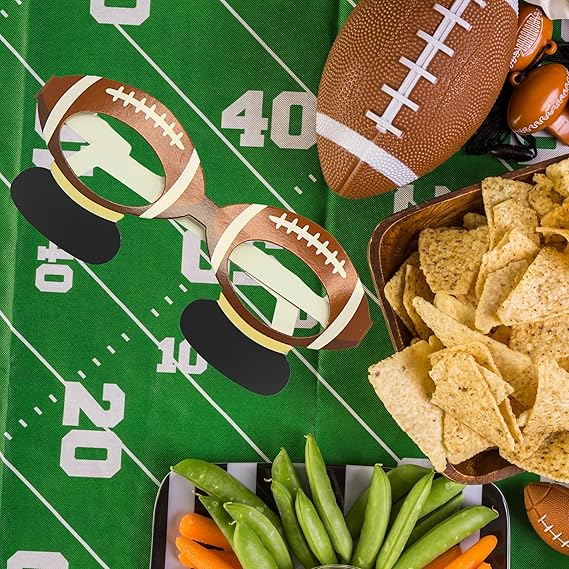 4E&#x27;s Novelty 24 36 Pack Football Party Paper Glasses Bulk &#x2013; Football Party Favors for Kids 8-12 &#x2013; Football Party Supplies &#x2013; Football Themed Party Decorations