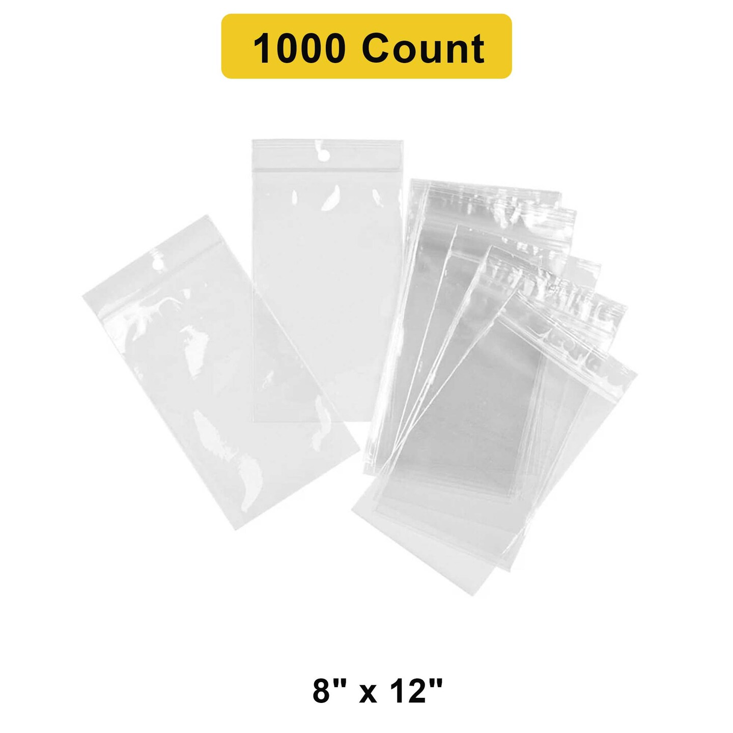 Extra-Large Cello Bag with Hang Hole 8&#x22; x 12&#x22;