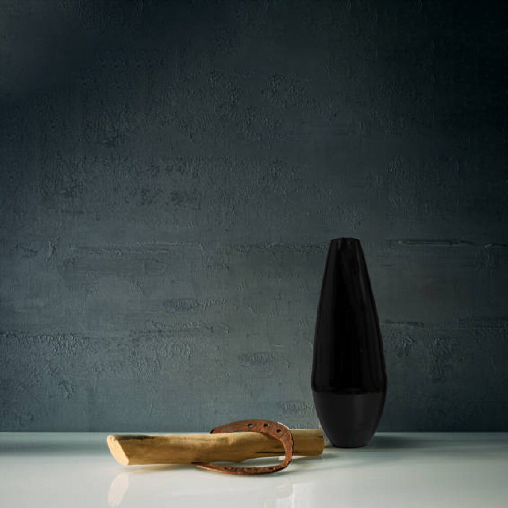 31.5&#x22; Spun Bamboo Tall Floor Vase - Sleek Metallic Finish, Elegant Home Decoration, Modern Accent Piece, Living Room Decor, Handcrafted Bamboo Art, Contemporary Interior Design, Unique Tall Vase