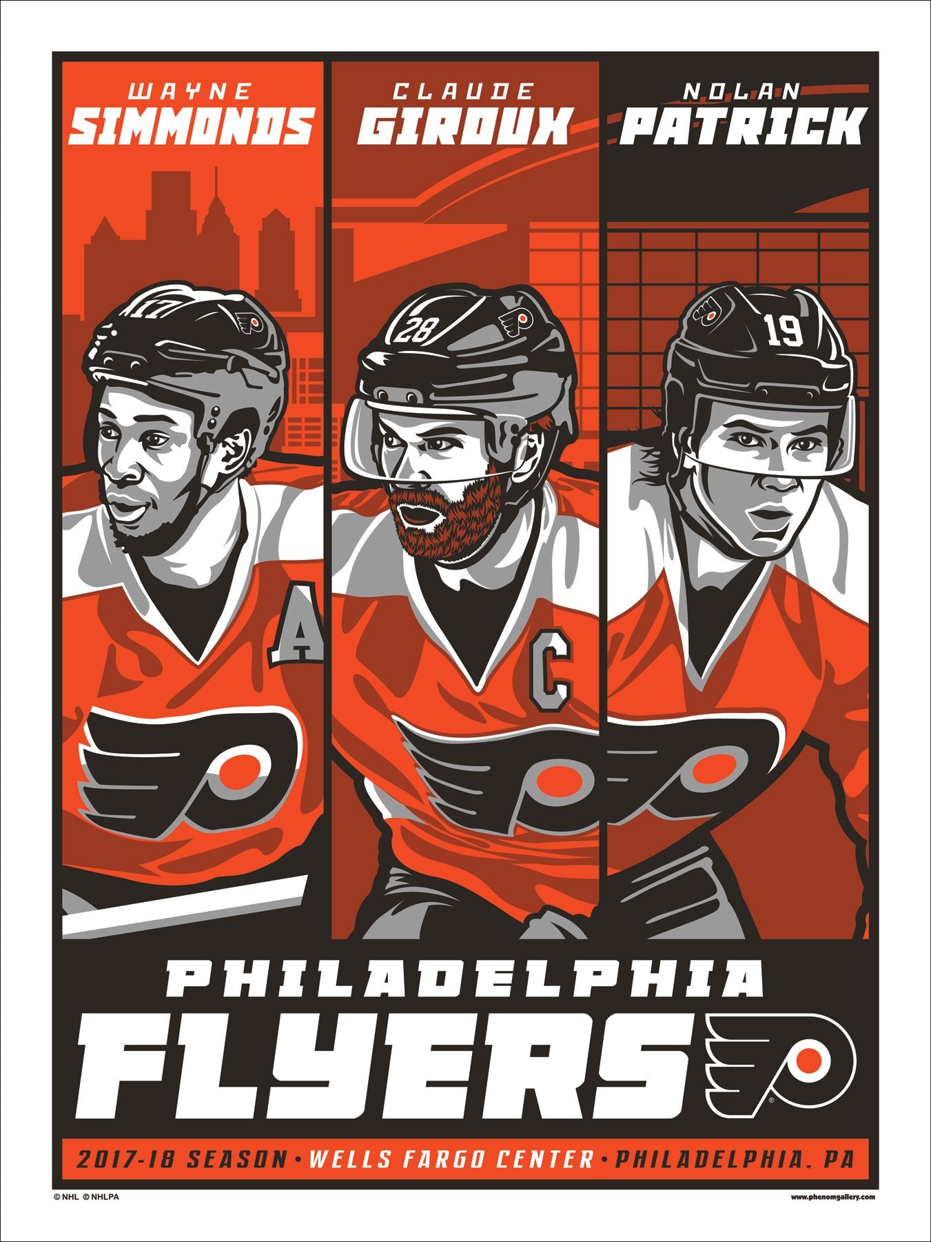 Phenom Gallery Philadelphia Flyers 17-18 Season Limited Edition Deluxe Framed Serigraph Print